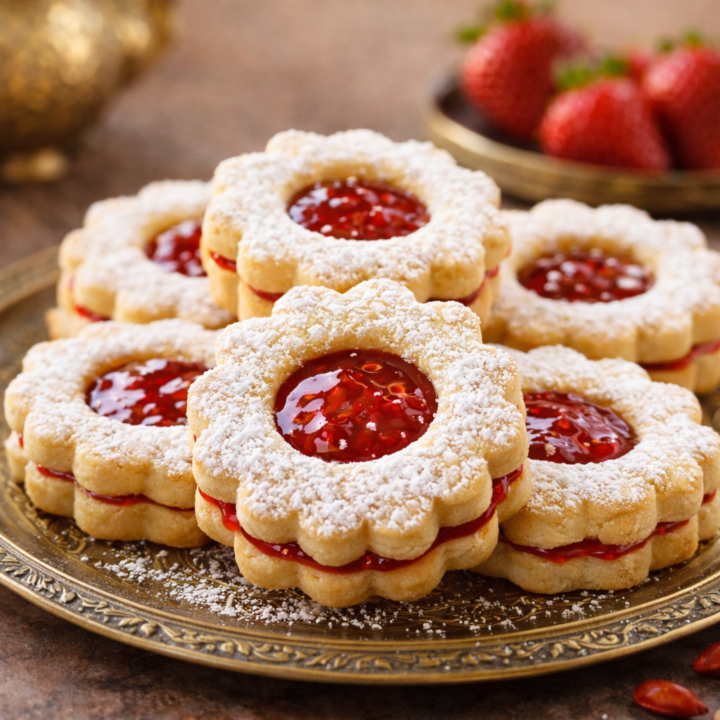 Sablés Miroir Fraise