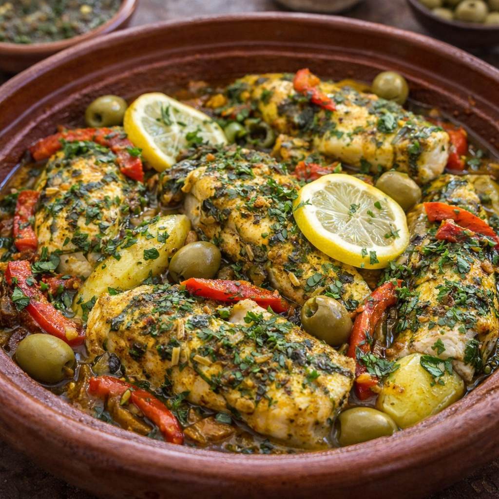 Tajine de Poisson à la Chermoula