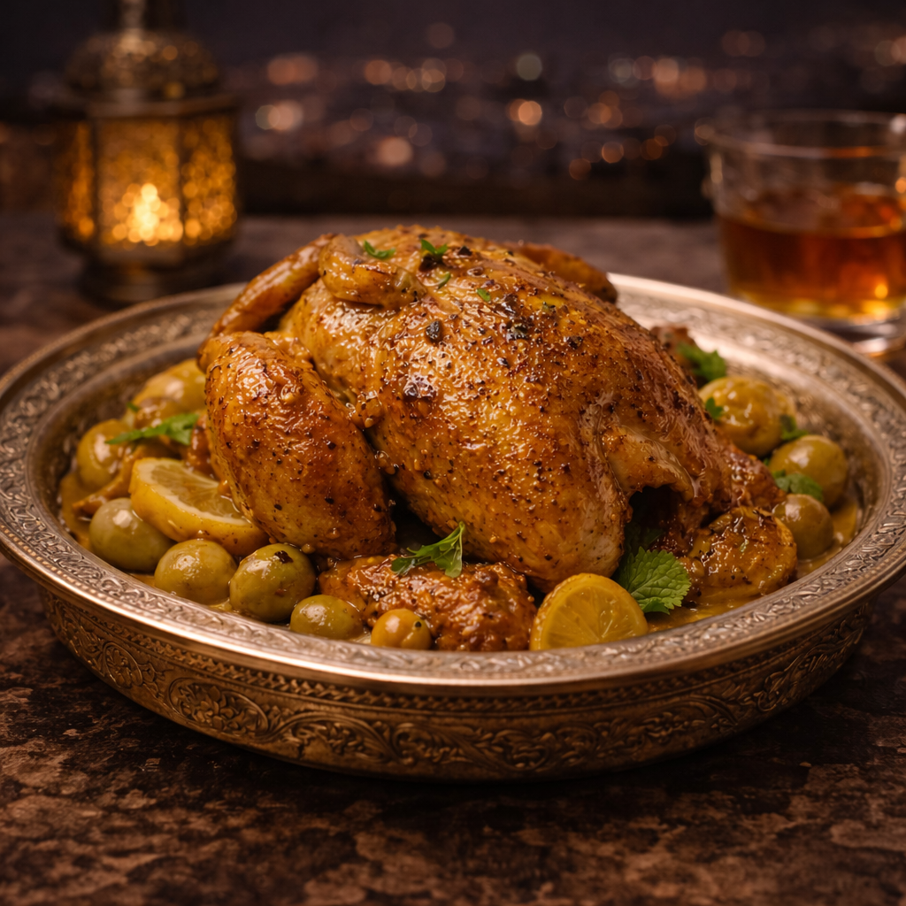 Poulet Rôti au Citron Confit